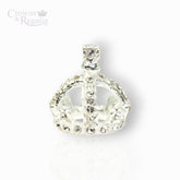 Crown with crystals on a white background, branded 'Crowns & Regalia'.